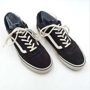 Vans Black White Sneaker Shoe 10 Women
